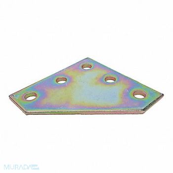 GRAINGER APPROVED Corner Plates Steel, 2HAJ5