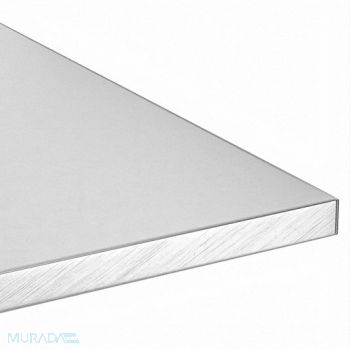 GRAINGER APPROVED Aluminum Plate 6061 12 in Overall L, 2HGP3