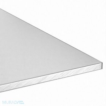 GRAINGER APPROVED Aluminum Plate 6061 24 in Overall L, 2HGR9