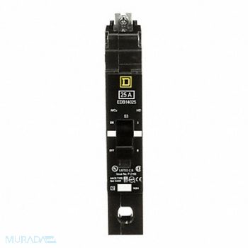 SQUARE D Circuit Breaker 25A Bolt On 277V 1P, 2JWD1