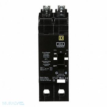 SQUARE D Circuit Breaker 25A Bolt On 277/480V 2P, 2JWG2