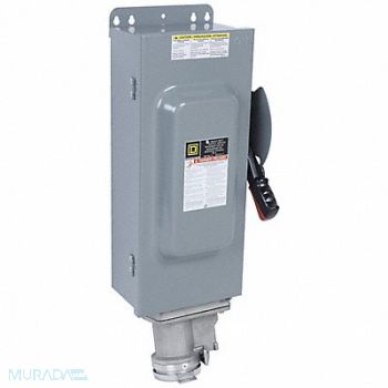 SQUARE D Safety Switch 600VAC 3PST 100 Amps AC, 2JWG4