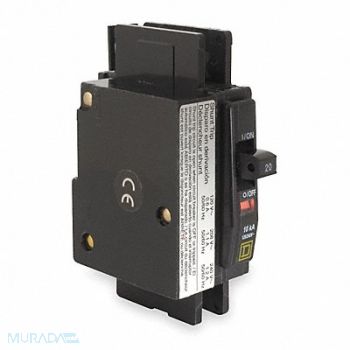 SQUARE D Circuit Breaker 20A 120/240V 1P, 2JWK7
