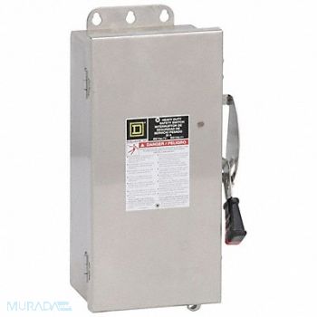 SQUARE D Safety Switch 600VAC 3PST 30 Amps AC, 2JXY7