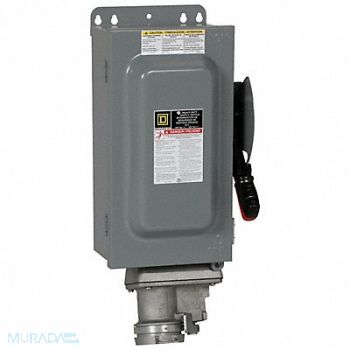 SQUARE D Safety Switch 600VAC 3PST 60 Amps AC, 2JYP4