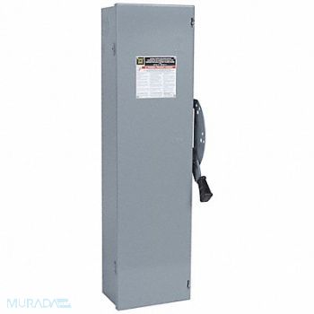 SQUARE D Safety Switch 600VAC 3PST 60 Amps AC, 2JYP9