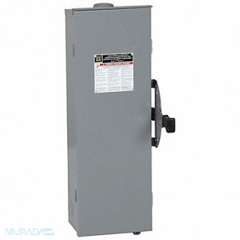 SQUARE D Safety Switch 600VAC 3PST 60 Amps AC, 2JYR1