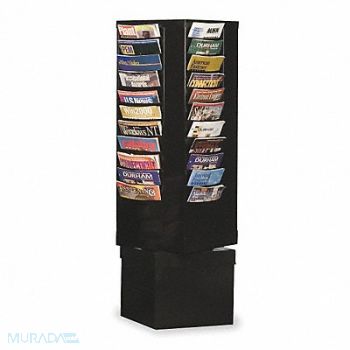 DURHAM MFG Magazine Display 44 Compartments Blk, 2KEG1