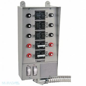 RELIANCE Manual Transfer Switch 30A 125/250V, 2KEP6
