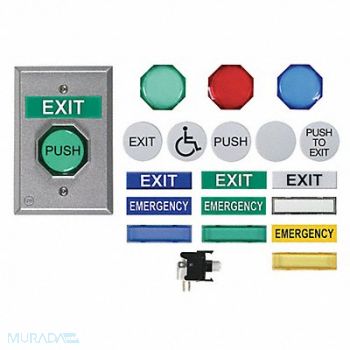 SAFETY TECHNOLOGY INTERNATIONAL Universal Push Button Kit, 2KFK2
