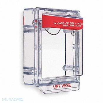 SAFETY TECHNOLOGY INTERNATIONAL Fire Alarm Protective Cover Wall 5-3/16D, 2KFK3