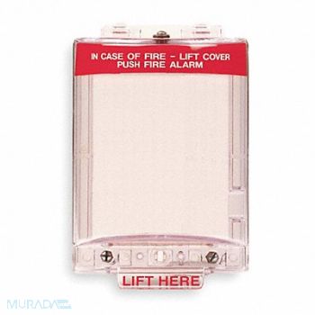 SAFETY TECHNOLOGY INTERNATIONAL Universal Stopper 5-7/16 in H Clear/Red, 45YP78