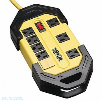 TRIPP LITE Plug-In GFCI w/Cord 12ft 15A Yel/Blk, 2KGE9