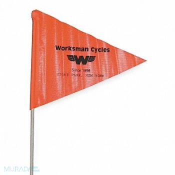 WORKSMAN Safety Flag on Pole, 2KGG7