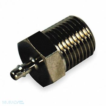 PNEUMADYNE INC Male Connector 10-32x3/16 In Barb Brass, 5NJE0