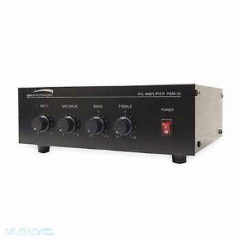 SPECO TECHNOLOGIES Amplifier 30W Contractor, 2KJU4