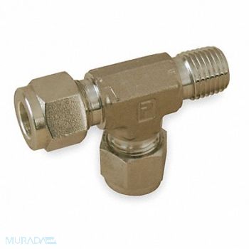 PARKER Run Tee SS A-LOKxM 1/4Inx1/8In, 5UNC7