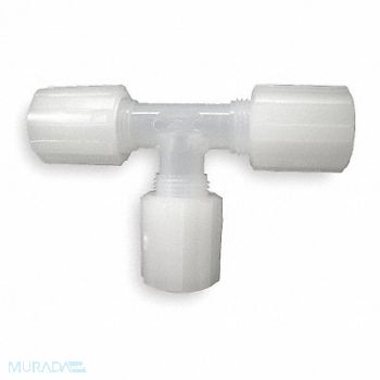 PARKER Union Tee PFA and PVDF Flare 3/8 In., 2KNW2