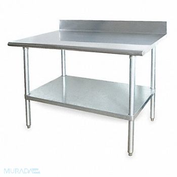 GRAINGER APPROVED Fixed Work Table SS 72 W 30 D, 2KRD7