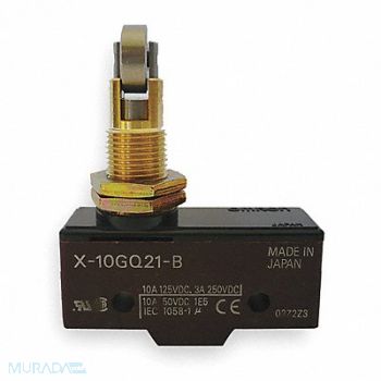 OMRON Swch 10A SPDT Pnl Mt Cross Roller Plngr, 2KRP2