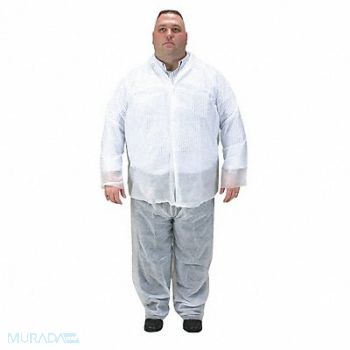 CONDOR D2179 Disposable Shirt 5XL Snap PK25, 2KTR4