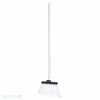 TOUGH GUY J6530 Angle Broom 48 in Handle L 12 in Face, 2KU14