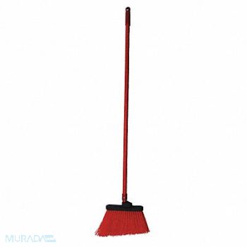 TOUGH GUY J6530 Angle Broom 48 in Handle L 12 in Face, 2KU16