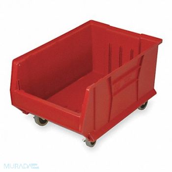 QUANTUM STORAGE SYSTEMS E4548 Mobile Bin Red Polypropylene 11 in, 2KVX4