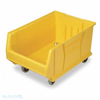 QUANTUM STORAGE SYSTEMS E4548 Mobile Bin Yellow Polypropylene 11 in, 2KVX5