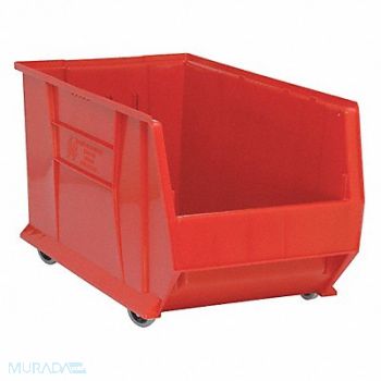 QUANTUM STORAGE SYSTEMS E4550 Mobile Bin Red Polypropylene 15 in, 2KVY3