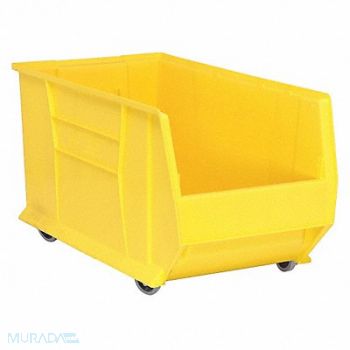 QUANTUM STORAGE SYSTEMS E4550 Mobile Bin Yellow Polypropylene 15 in, 2KVY4