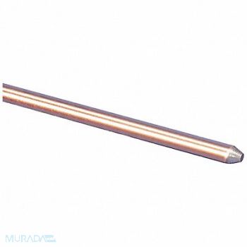 NVENT ERICO Pointed End Ground Rod Steel Over L 8ft, 4NHF8