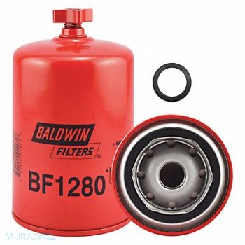 BALDWIN FILTERS Fuel Filter 6-1/4 x 3-11/16 x 6-1/4 In, 2KXV5