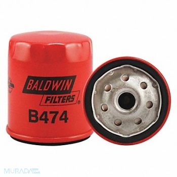 BALDWIN FILTERS Spin-On M16 x 1.5mm Thread 3-17/32 L, 2KYX4