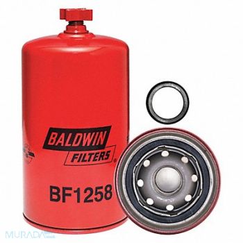 BALDWIN FILTERS Fuel Filter 7-7/16 x 3-11/16 x 7-7/16 In, 2KZK8