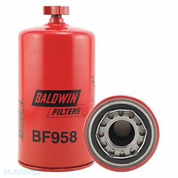 BALDWIN FILTERS Fuel Filter 7-7/16 x 3-11/16 x 7-7/16 In, 2KZL9