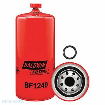 BALDWIN FILTERS Fuel Filter 8-29/32x3-11/16x8-29/32 In, 2KZX8
