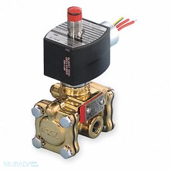 REDHAT Solenoid Valve Brass NC Air Inert Gas, 2LBJ3
