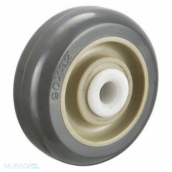 GRAINGER APPROVED Antimicrob PUR Tread Plastic Core Wheel, 2LE89