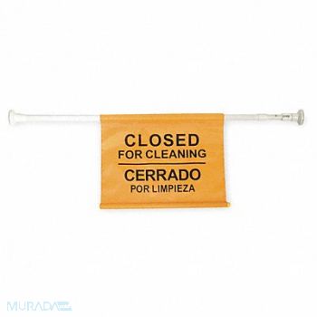 TOUGH GUY Door Barricade Sign 18 x 13 3/4 in Steel, 2LEB6