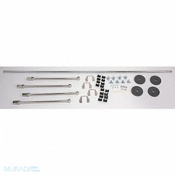 METRO Stationary End Unit Kit 86 in Steel, 2LHY6