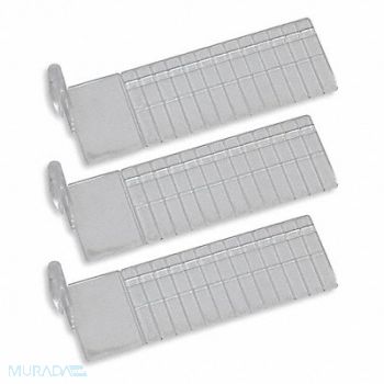 METRO Short Drawer Dividers 3 H Clear PK3, 6EJG4