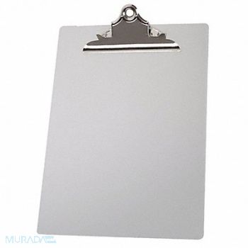 GRAINGER APPROVED Clipboard Letter Size Metal Silver, 2LJX4