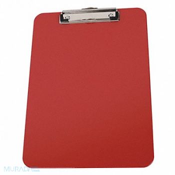 GRAINGER APPROVED Clipboard Letter Size Plastic Red, 2LJX5