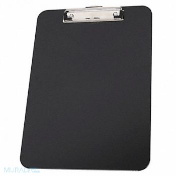 GRAINGER APPROVED Clipboard Letter Size Plastic Black, 2LJX7