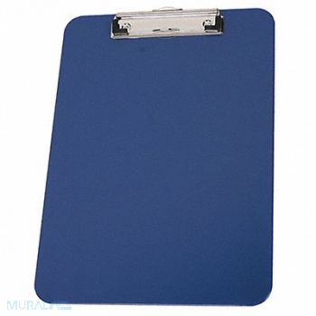 GRAINGER APPROVED Clipboard Letter Size Plastic Royal Blue, 2LJX8