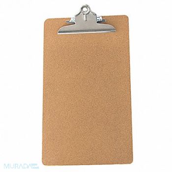 GRAINGER APPROVED Clipboard Legal Size Hardboard Brown, 2LJX9
