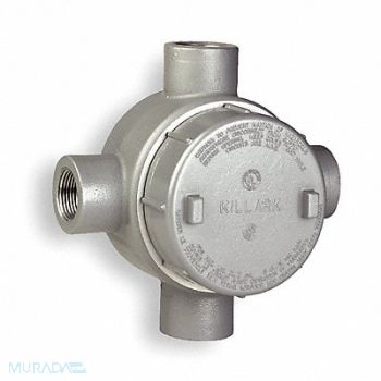 HUBBELL KILLARK Conduit Outlet Body Iron X 1-1/4 In., 2NVJ9