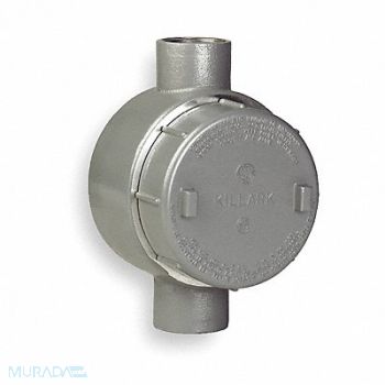 HUBBELL KILLARK Conduit Outlet Body Iron Trd Sz 1in, 2LLV5