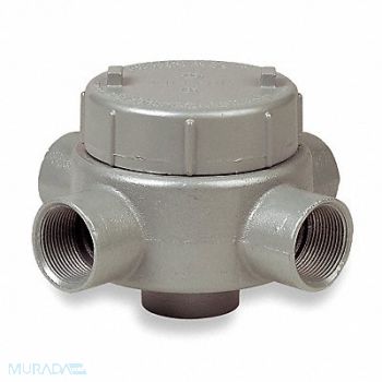 HUBBELL KILLARK Conduit Outlet Body Alum Trd Sz 1 1/4in, 2LLU8